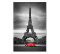 Affiche tour eiffel et 2cv rouge- 40x60cm - made in France