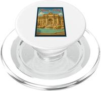 Affiche touristique vintage des années 50 de Rome Italie Trevi PopSockets PopGrip pour MagSafe