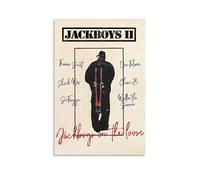 Affiche Travis Scott Jackboys 2 - 2 affiches signature pour décoration murale en toile, esthétique de chambre - 30 x 45 cm