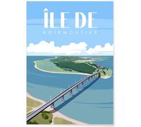 Affiche ville, Île de Noirmoutier