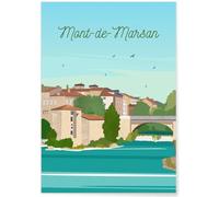 Affiche ville Mont-de-Marsan