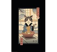 AFFICHE / Vincent Trinidad - Neko Ramen Ukiyoe - 61x91,5cm POSTER roulé