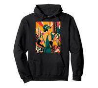 Affiche Vintage Art déco des années 1920 avec Motif Femme garçonne Sweat à Capuche