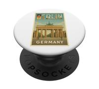 Affiche Vintage Berlin Allemagne Souvenir de Voyage Art Graphique PopSockets PopGrip Adhésif
