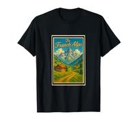 Affiche vintage des Alpes françaises des années 50 T-Shirt