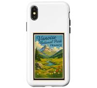 Affiche vintage des années 50 Parc national de la Vanoise Coque pour iPhone X/XS