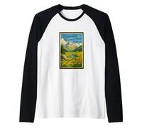 Affiche vintage des années 50 Parc national de la Vanoise Manche Raglan