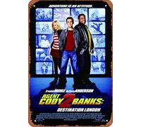 Affiche vintage en métal Agent Cody Banks 2 : Destination London - 20,3 x 30,5 cm - Pour maison, bar, pub, garage