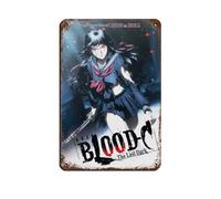 Affiche vintage en métal avec inscription « Anime BLOOD-C » pour pub, club, café, bar, maison, décoration murale, 20 x 30 cm