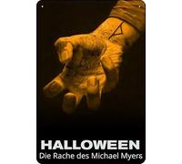 Affiche vintage Halloween 5 : La Revanche de Michael Myers (1989) en étain pour café, bar, grotte, bureau, garage, décoration murale, cadeau rétro, 30,5 x 20,3 cm