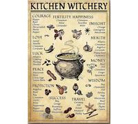 Affiche vintage humoristique sur le thème de la magie de cuisine, décoration murale sur toile, cadeau pour fille, maman, fête des mères, papa, famille, amoureux du foyer, impression encadrée