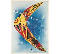 Affiche Vintage Publicités d'Antan Tourisme Monde - Australie Poster Décoration Murale A3+ (32 x 45 cm) pour embellir et donner une touche Déco à votre Intérieur.