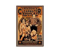 Affiche vintage sur toile du groupe de musique de rock Creedence Clearwater Revival - Décoration murale moderne pour chambre à coucher - 20 x 30 cm