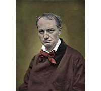 Affiche Vintage Toile Murale Art Photos De célèbres tableaux Portrait de Charles Baudelaire Sd par Etienne Carjat pour les décorations pour la maison 60x90cm