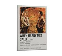 Affiche vintage « When Harry Met Sally Movie » Impression sur toile Salon Maison Art esthétique Peinture suspendue, nouveau cadeau pour la maison Décoration moderne de la pièce 08 x 12 pouces (20 x 30