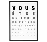 Affiche Vous avez une bonne vue - Made In France - Tableau décoration murale - Cadeau Anniversaire Humour original rigolo (A4 (21 x 29,7 cm), Sans cadre)