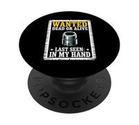 Affiche Wanted 10 mm Socket Humour Car Guy Car Mechanic PopSockets PopGrip Adhésif