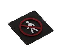 Affiche Wc Panneau d'avertissement Logo Plaque d'avertissement Magasin public Signalisation Centre commercial Immeubles de bureaux Panneau de rappel chaleureux(Type 1)