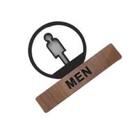 Affiche Wc Signalisation des toilettes, panneau de porte, panneau de rappel des toilettes for hommes et femmes, autocollant mural, signalisation publique(15x12cm,Type 03)