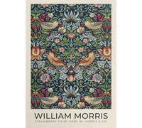 Affiche William Morris《Strawberry Thief》Gravures murales 50x70cm sans cadre