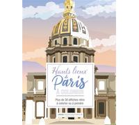 Collectif – Affiches à colorier Hauts-lieux de Paris – Plus de 30 affiches rétro – Broché