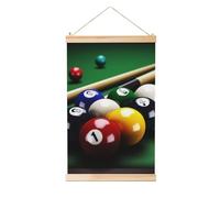 Affiches à suspendre, impressions sur toile, peinture de billard, peinture à suspendre, bannière murale, œuvre d'art moderne, prête à être accrochée, 50,8 x 76,2 cm