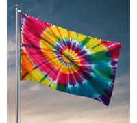 Affiches amusantes pour dortoir universitaire colorées, motif spirale, drapeau d'hiver, décoration de porte (120 x 180 cm)