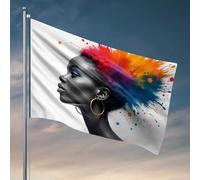 Affiches amusantes pour dortoir universitaire Explosion colorée : un drapeau artistique audacieux pour décoration de porte (120 x 180 cm)