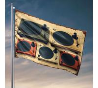 Affiches amusantes pour dortoir universitaire vintage, collection de drapeaux, affiches décoratives à suspendre pour dortoir universitaire (60 x 90 cm)