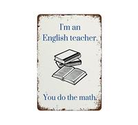 Affiches amusantes pour professeur d'anglais, décoration de salle de classe de littérature anglaise, impressions de grammaire, jeux de mots, dernière minute, meilleures plaques en 8x12 pouces