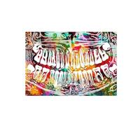 Affiches de dents colorées abstraites, impressions sur toile, peinture de cabinet dentaire, images d'art mural pour décor de clinique dentaire, XXL 80x120 cm sans cadre