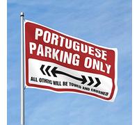 Affiches de dortoir universitaire pour les gars, parking portugais uniquement, drapeaux pour dortoirs, ornements extérieurs (taille : 152 x 244 cm)
