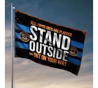 Affiches de dortoir universitaire pour les gars « Tell Him There'S A Place To Stand Outside And Get On Your Way ». Drapeaux pour dortoirs, drapeaux de jardin pour l'extérieur (30 x 45 cm)