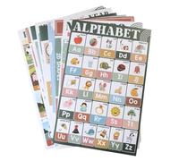 Affiches éducatives pour enfants - 18 tableaux d'apprentissage de la maternelle, décoration de salle de classe apaisante, fournitures éducatives pour l'école primaire, la maternelle, la maison et la
