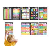 Affiches éducatives pour enfants d'âge préscolaire - Tableau d'éducation précoce | Ressource d'apprentissage en papier pour enfants pour l'école à domicile, la salle de classe, l'école maternelle, les