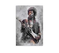 Affiches et impressions 40 * 60cm Senza Cornice JimiX Singer HendrixS Chitarra Tela Wall Art Soggiorno Poster Camera da letto Decor Pittura
