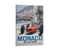 Affiches et impressions 60 * 80cm Senza Cornice Gran Premio di Monaco 1966 della Tela di Canapa Pittura di Arte Della Parete Poster Camera Da Letto Decorazione Della Casa