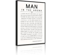 Affiches Et Impressions De Citations Inspirantes, Art Mural Sur Toile - « L'Homme Dans L'Arène » Pour Décoration Intérieure 50X70 Cm Sans Cadre