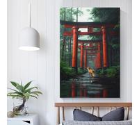 Affiches et impressions du voyage spirituel du renard sacré, décoration de chambre, toile pour art mural, cadeau, décoration d'intérieur, affiche de couple célébrant, 50 x 75 cm