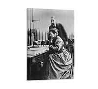 Affiches et impressions Il fisico Marie Curie e Pierre Wall Art Pittura Tela Regalo Decoro Casa Poster Decorativo 50 * 70cm Senza Cornice