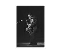Affiches et impressions John Coltrane Colonna sonora di un poster cinematografico e arte murale Arredamento moderno della camera da letto familiare 40 * 60cm Senza Cornice