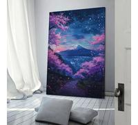 Affiches et impressions sur toile représentant des montagnes, vue sur la rue, décoration murale, pour chambre, cuisine, anniversaire, mariage, femme, mari, décoration d'intérieur, 50 x 75 cm