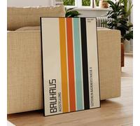 Affiches Et Impressions Sur Toile Représentant Une Exposition Bauhaus Vintage Abstraite Moderne, Décoration D'Intérieur, A2 60X90Cm Sans Cadre