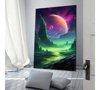 Affiches et imprimés sur toile représentant la planète verte, décoration murale, idéal pour la cuisine, un anniversaire, une épouse ou un mari, 40 x 60 cm