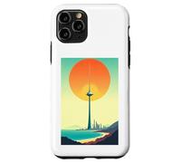 Affiches géométriques minimalistes rétro avec dégradés artdeco Coque pour iPhone 11 Pro