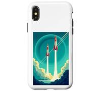 Affiches géométriques minimalistes rétro avec dégradés artdeco Coque pour iPhone X/XS