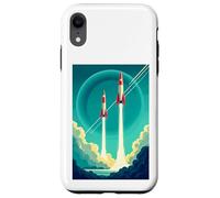 Affiches géométriques minimalistes rétro avec dégradés artdeco Coque pour iPhone XR