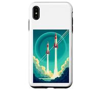 Affiches géométriques minimalistes rétro avec dégradés artdeco Coque pour iPhone XS Max