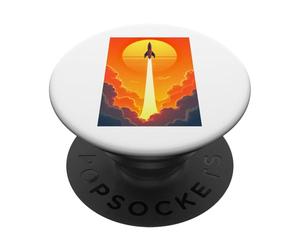 Affiches géométriques minimalistes rétro avec dégradés artdeco PopSockets PopGrip Adhésif