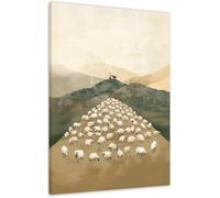 Affiches Murales D'Art Biblique Jésus Quitte Les 99 Moutons Images De Versets Bibliques Pour La Décoration Du Salon 40X60Cm Sans Cadre